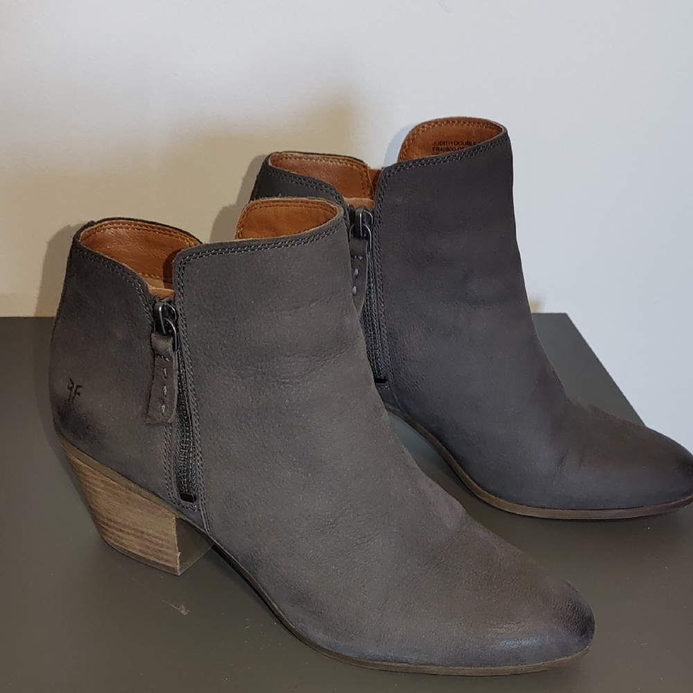 Frye Judith Double Zip Ankle Boots
